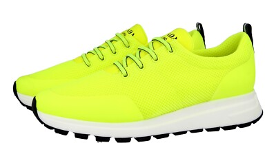 PRADA NEON PRAX01 SNEAKER SCHUHE 4E3499 GELB NYLON LEICHT NEU