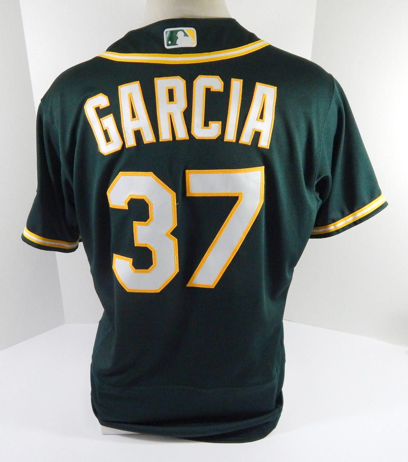 2021 Oakland A's Athletics Aramis Garcia #37 Game Used Dark Green Jersey 46T 6