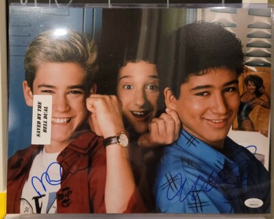 11x14 Signed Photo Saved by the Bell Lopez Gosselaar Dual Auto JSA