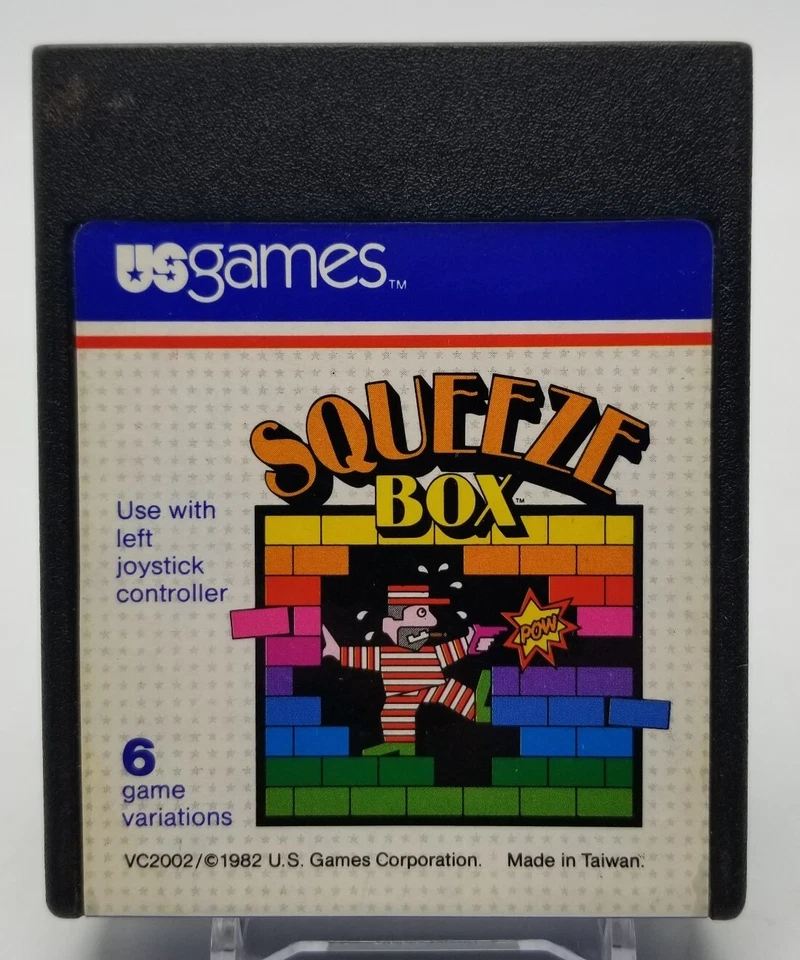 Squeeze Box (Atari 2600, 1982) U.S. Games Cartridge Only VC2002 6 Game Variation - Image 2 of 4