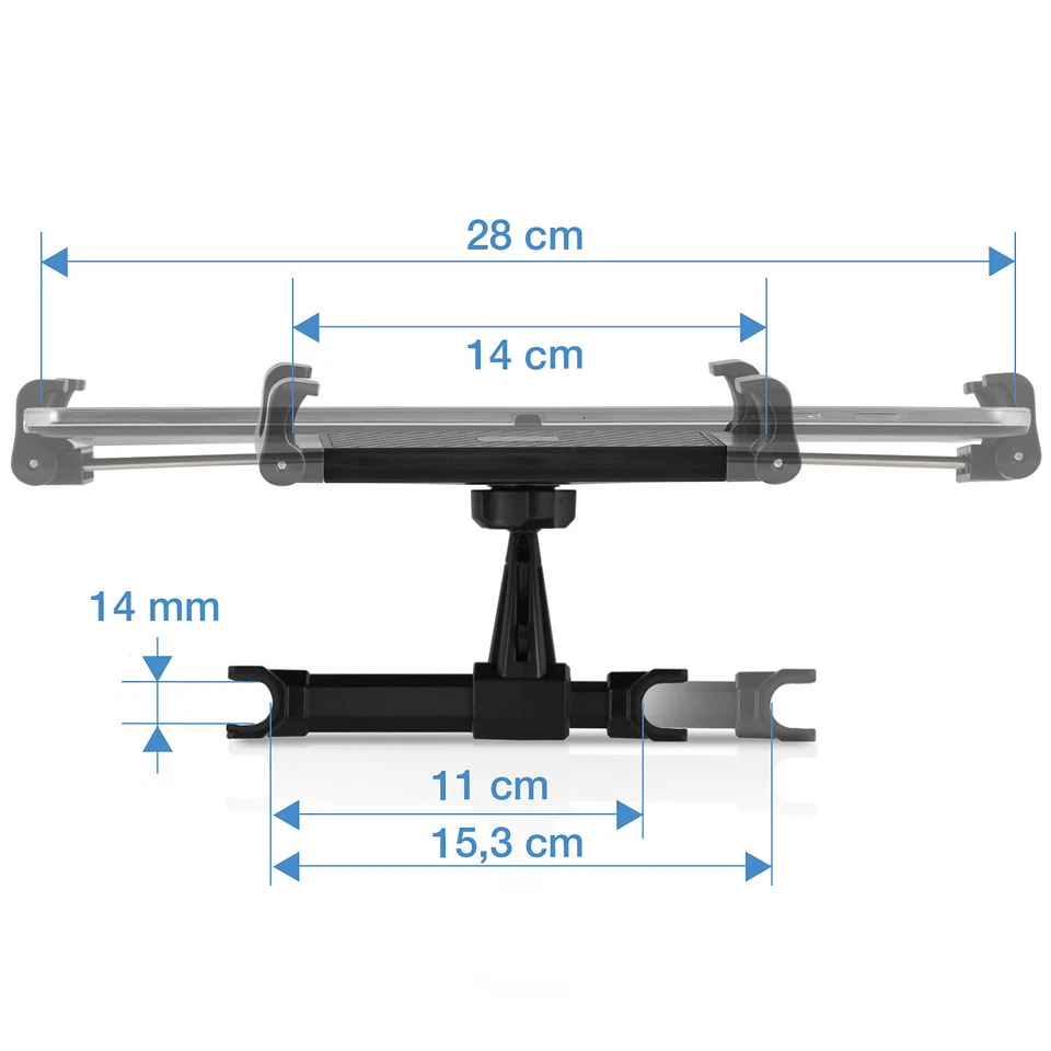 Tablet Auto Halterung KFZ Kopfstütze für Amazon Fire HD 10, 8, 7 (6 - 13 Zoll) - Bild 2 von 4