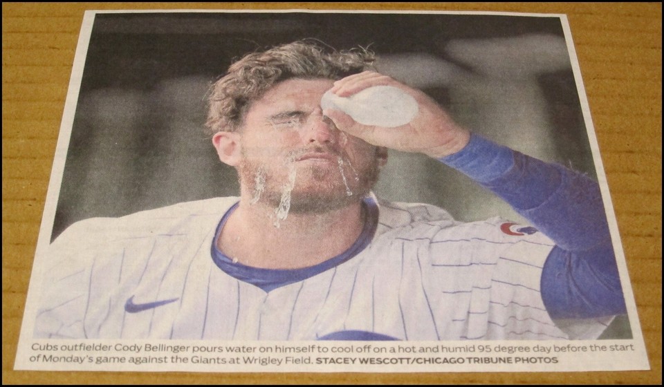 2024 Cody Bellinger Newspaper Clipping Photo 6"x5.5" Chicago Cubs Baseball MLB eBay
