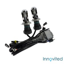 Innovited 55w Hid H4-3 9003 8000k Bi Xenon Hilo Replacement Bulbs With Harness