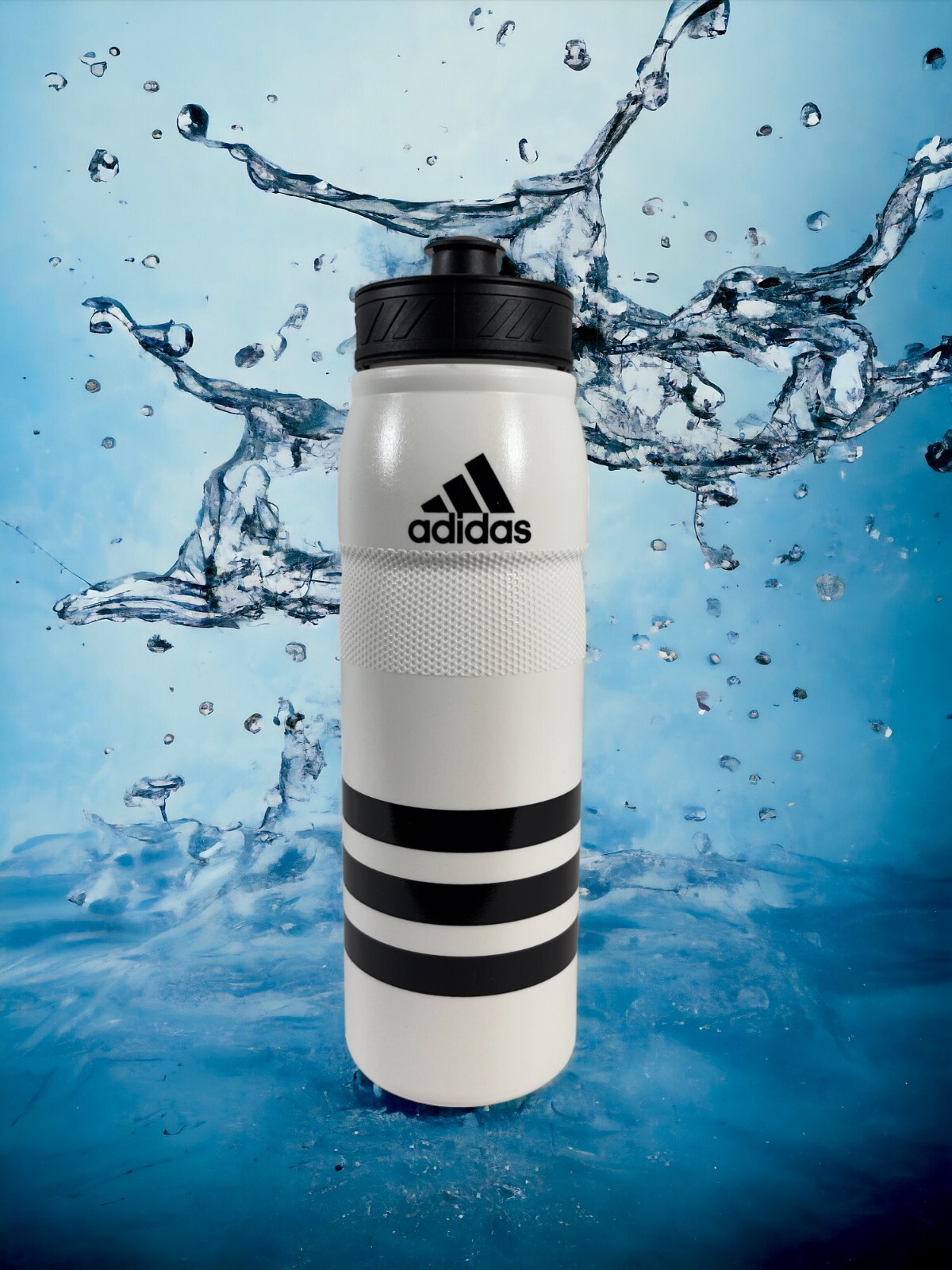 Adidas 28 oz. (750 ML) Stadium Refillable Plastic Squeeze Sports Water Bottle
