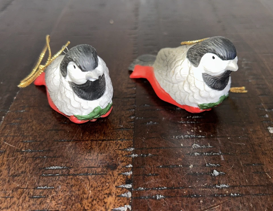 SILVESTRI Artesanal Cerámica AVE Adornos de Navidad Lote de 7 Como Nuevo Foto 4 de 4