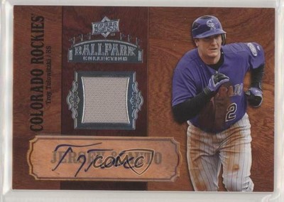 2008 upper deck ballpark collection jersey troy tulowitzki sa 3 auto ebay 2008 upper deck ballpark collection jersey troy tulowitzki sa 3 auto ebay