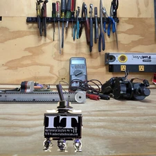 IndusTec 20A DPDT - 6 screw pins Maintained 3 Position Toggle Switch 12V 24V 