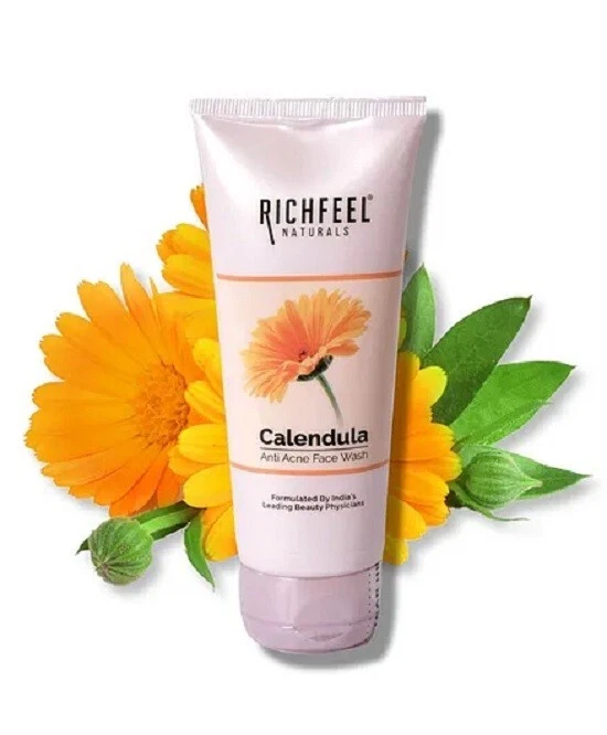 Richfeel Naturals Calendula Anti Acne Face Wash 100g