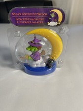 Solar Powered Swinging Witch Halloween Decora...