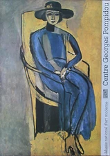 Henri Matisse Portrait of Greta Prozor Centre Pompidou 1982 Poster 27.5 x 19.5