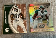 2 AARON BURBRIDGE lot 2016 Collegiate Draft Picks Silver Prizm + Michigan State
