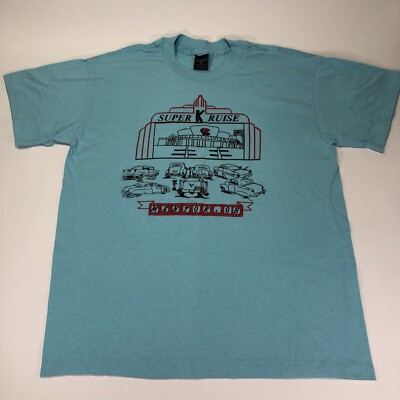 Vintage 80s 90s Super Kruise Mentor OH Ohio Thin Large Single Stitch 50/50 Shirt