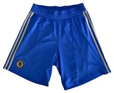 CHELSEA 2012/2013 HOME FOOTBALL SHORTS ADIDAS SIZE S 32 ADULT