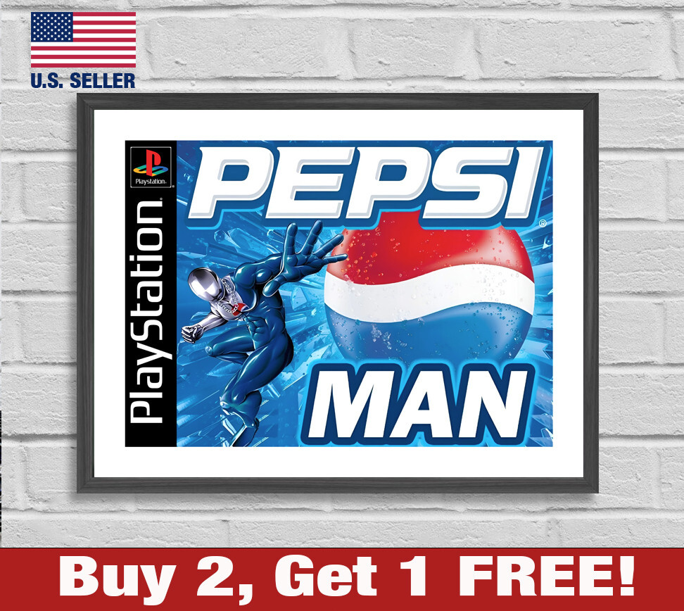 希少　店頭用　ペプシマン　PEPSIMAN　販促ポスター Pepsiman Poster 18