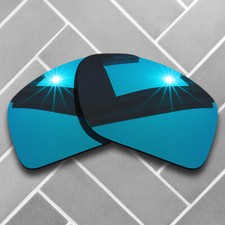 Polarized Sky Blue Mirrored Replacement Lenses for-Oakley Big Taco