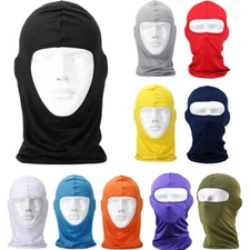 Tactical Full Face Mask Summer Windproof Neck Gaiter Cycling Balaclava Hood Hat