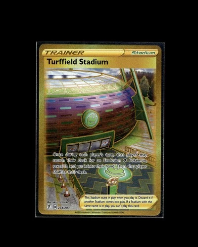 Turffield Stadium 234/203 SR Evolving Skies Pokemon 2021 EN NM