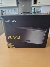 Sonos Play 3 Smart Speaker Black Original Box . 2 available: separate or pair
