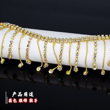 1 Yard Rhinestone Fringe Trim Blingbling Tassel Chain Sew Clothing Decor Crafts