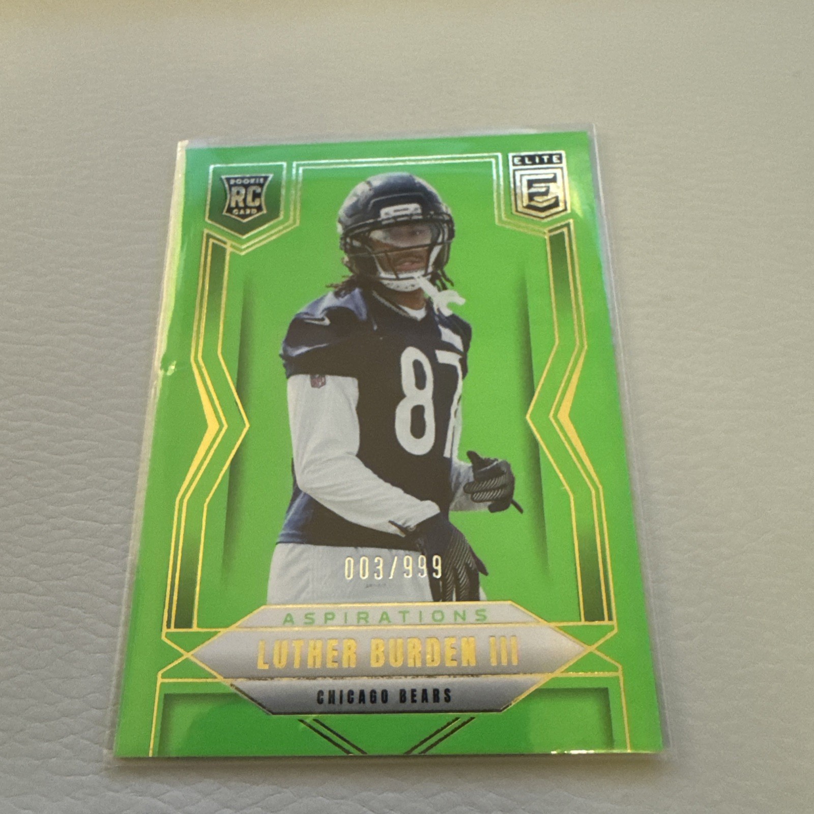 2025 Panini Donruss Elite Aspirations Rookie Luther Burden III /999 Bears #118