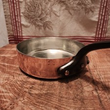Bonjour French Copper Sauté Pan 20cm-8 inch diameter 2.9mm@rim 4lb 8oz New Tin
