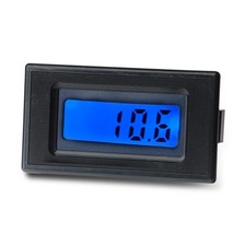 DC Voltmeter digital LCD Einbau Panel-Meter blau beleuchtet Amperemeter Spannung