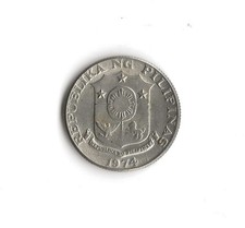 1974 Philippines - 10 Sentimos - 737 - Nickel Brass - 2g