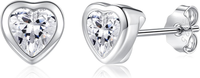 925 Sterling Silber Ohrstecker, Klein Ohrstecker Silber Ohrringe, 3 Paare Silber