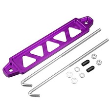 220mm Universal Hollow Aluminum Alloy Car Battery Hold Down Mount Purple