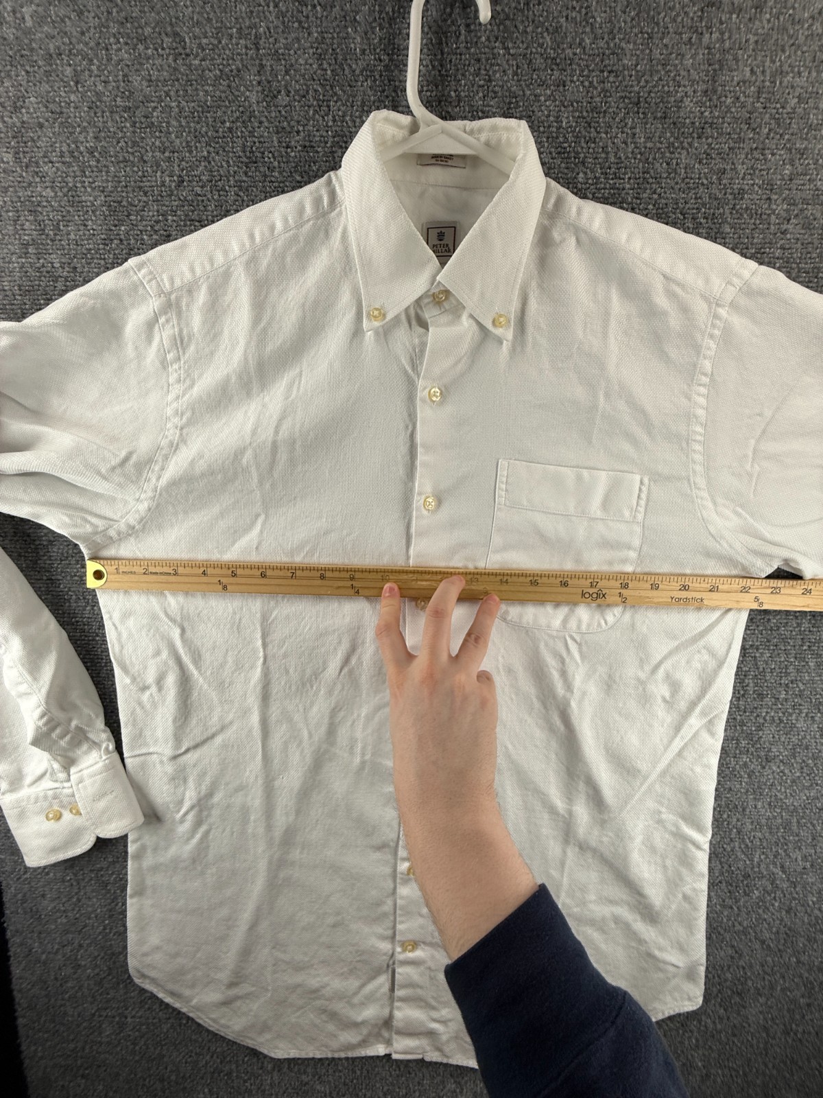 Peter Millar Button-Down Medium Turkey Cotton Whi… - image 8