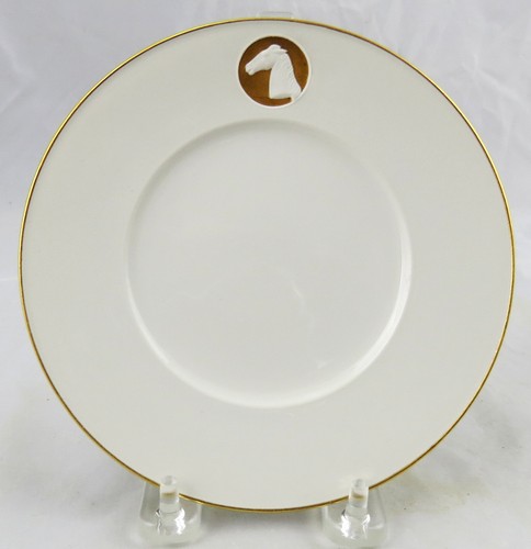 KPM Arkadia Arcadia Gold Horse Medallion Bread Plate 6-1/8" Multiple Available