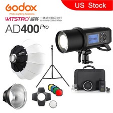 Godox AD400Pro TTL Outdoor Studio Flash CS-65D Softbox AD-R6 BD-04 Barndoor kit
