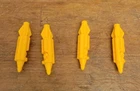 4 x GI Joe General Locust BOMB Missile Original 1990 Vehicle Yellow Weapon Lot