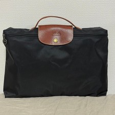 Longchamp Le Pliage Briefcase A4 Storage Foldable Document Holder Used Japan
