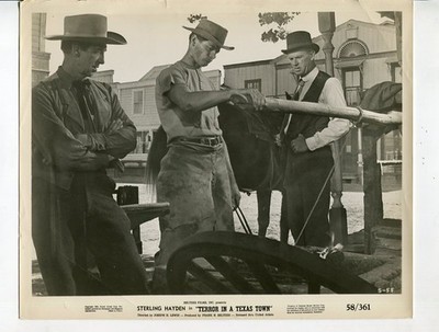 Terror In A Texas Town-Sterling Hayden-8x10-B&W-Still