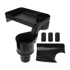 Porte-Gobelet Voiture Plateau Attachable 360° Rotatif Porte-Gobelet 158X94X60Mm