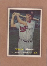 1957 TOPPS BASEBALL WALLY MOON #65 CARDINALS VGEX *A49089