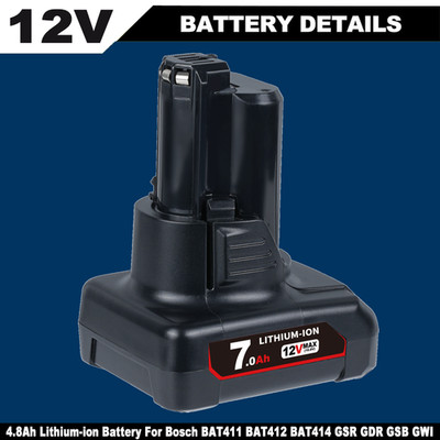 7,0 Ah Für Bosch Akku-Paket GBA 10.8V/12V Max Lithium Akku - 2607337302 BAT411