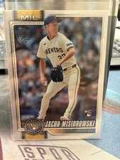 Jacob Misiorowski 2026 Topps Series 1 RC #10 QTY Available Milwaukee Brewers 