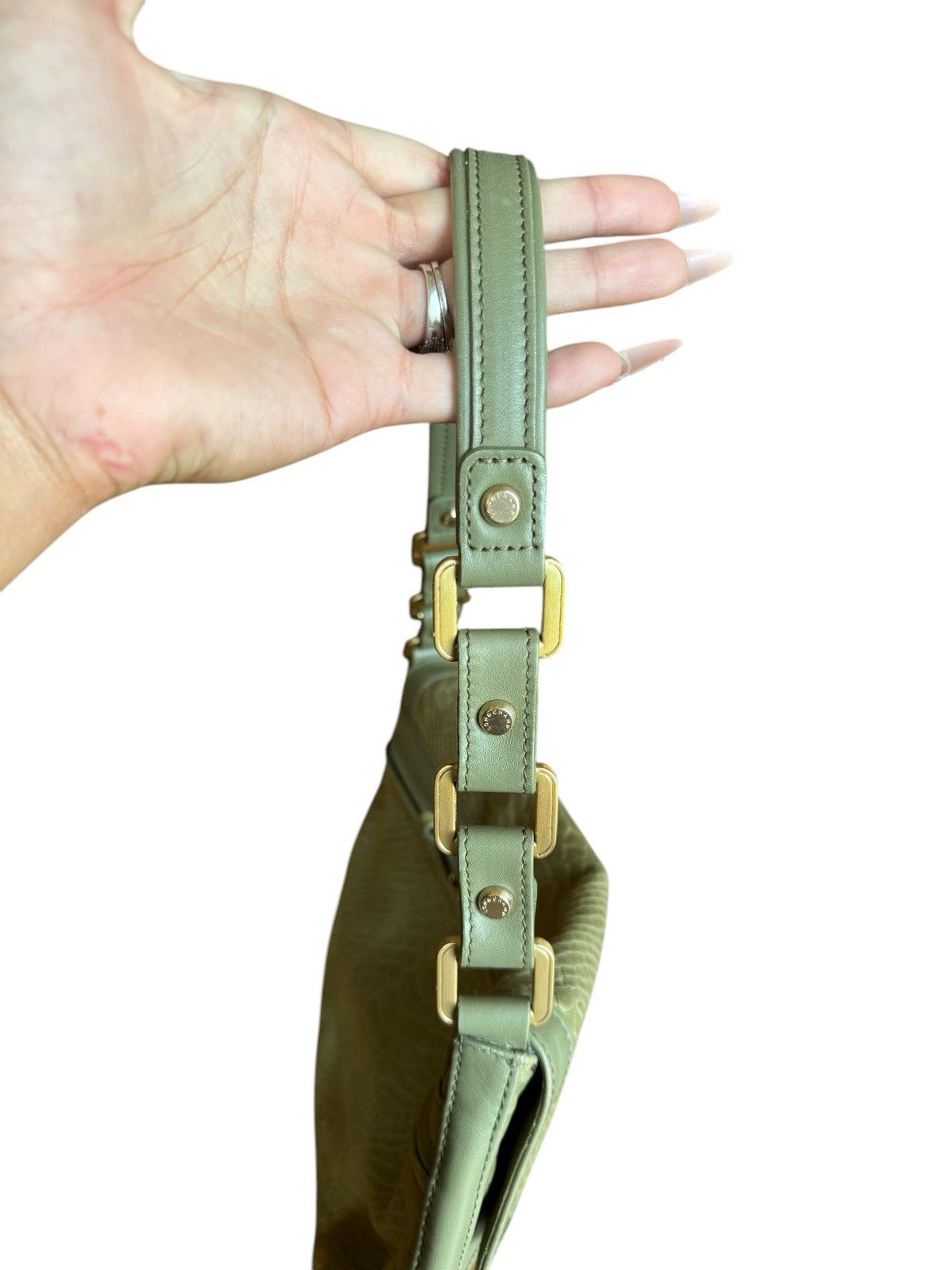 Longchamp Gatsby Avocado Green Python Embossed Le… - image 3