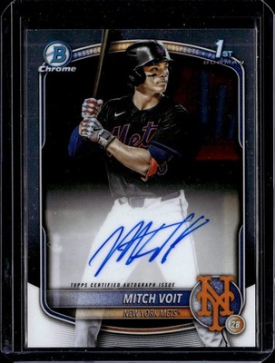 2025 Bowman Draft #CPA-MV Mitch Voit Chrome Prospect Autographs