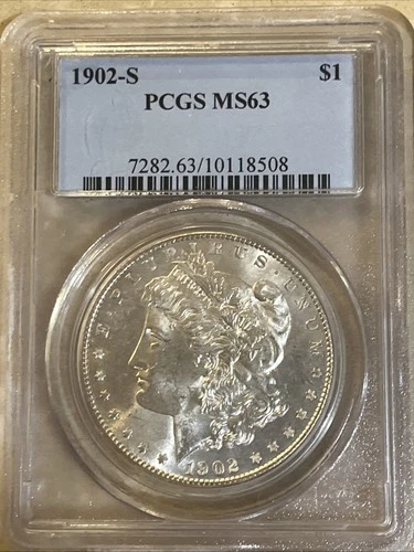 1902-S Morgan Silver Dollar PCGS MS63