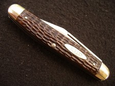 Vintage Case Tested XX 6347 PU Greenbone Stockman Knife '20-'40 Handle Issues VG