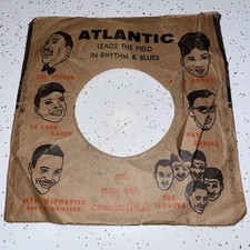 Vintage ATLANTIC RECORDS original company sleeve PICTURE SLEEVE ONLY 