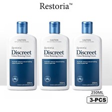 3 X 250ml Restoria Discreet Colour Restoring Cream Hair Treatment EX 2028