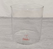 Vtg Original Coleman Pyrex Red-Logo Cylinder Globe Shade Fits 220 228 Model USA