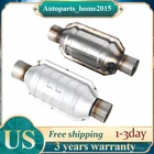 2Pcs 2.25 Inch Inlet/Outlet Universal Weld-On Catalytic Converter EPA Compliant