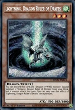 Lightning, Dragon Ruler Of Drafts - Secret Rare 1st Ed. BLMM-EN124 - NM - YuGiOh