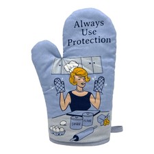 Always Use Protection Cookout Apron Funny Sarcastic Sexual Innuendo Kitchen