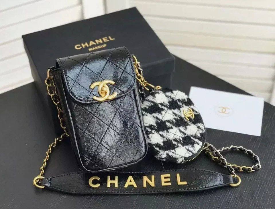 CHANEL BEAUTY Neuheit Smartphone Schultertasche & Münzhülle Pearl Handytasche AAA